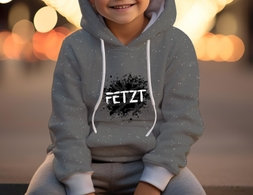 Bügelbild - "FETZT - Karo Rot "